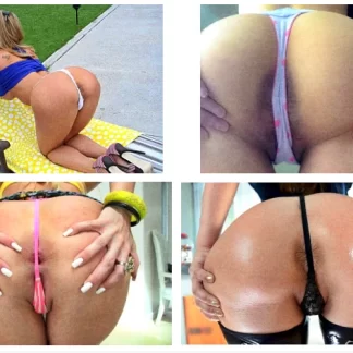 Попы в стрингах крупным планом (34 фото)