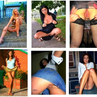 Женские письки под юбкой